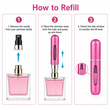 Load image into Gallery viewer, Portable Mini Aluminum Refillable Perfume Bottle Spray Empty Cosmetic Containers Atomizer, Capacity:5ml, Metal