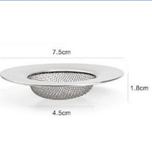 Load image into Gallery viewer, 2 PCS Stainless Steel Bathtub Hair Catcher Stopper Shower Drain Hole Filter Metal Sink Strainer