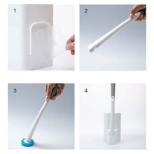 Load image into Gallery viewer, Disposable Toilet Brush Long Handle Cleaning Brush With Base Hanging Toilet Brush Set, Disposable Toilet Brush
