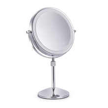 Load image into Gallery viewer, Desktop Double-SidedRound LED Luminous Makeup Mirror Liftable Magnifying Mirror, Plane + 3 Times Magnification(8-inch Rechargeable), Plane + 5 Times Magnification(8-inch Rechargeable), Plane + 7 Times Magnification(8-inch Rechargeable)                 ...