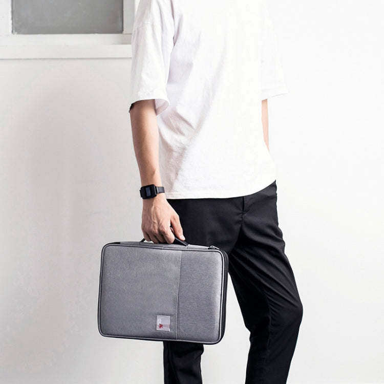 Multi-functional A4 Document Bags Portable Waterproof Oxford Cloth Storage Bag for Notebooks，Size: 33cm*24*3.5cm