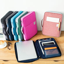 Load image into Gallery viewer, Multi-functional A4 Document Bags Portable Waterproof Oxford Cloth Storage Bag for Notebooks，Size: 33cm*24*3.5cm