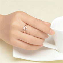 Load image into Gallery viewer, Women Crystal Cute Cat Claw Opening Adjustable Ring Jewelry