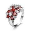 Load image into Gallery viewer, 925 Sterling Silver Sparkling Rings Girls Crystal Engagement Jewelry, 6, 7, 8, 9