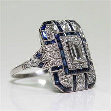 Load image into Gallery viewer, Luxury Square Women Crystal Zircon Engagement Ring, 10, 6, 7, 8, 9