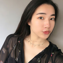 Load image into Gallery viewer, 5 PCS Simple Double Moon Star Short Necklace