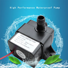 Load image into Gallery viewer, 240L/H Ultra-quiet Flow Rate Waterproof Brushless Pump Mini Submersible Water Pump, Mini Submersible Water Pump