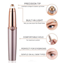 Load image into Gallery viewer, Push Button Electric Eyebrow Trimmer Automatic Hair Removal Device, Push Button Rose Gold, Push Button Pearl Whit