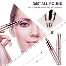Load image into Gallery viewer, Push Button Electric Eyebrow Trimmer Automatic Hair Removal Device, Push Button Rose Gold, Push Button Pearl Whit