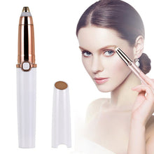 Load image into Gallery viewer, Push Button Electric Eyebrow Trimmer Automatic Hair Removal Device, Push Button Rose Gold, Push Button Pearl Whit