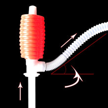 Load image into Gallery viewer, Creative Hand Manual Gas Oil Water Liquid Transfer Pump Siphon Hose for Car Motorcyle Truck Car Liquid Pump, Red