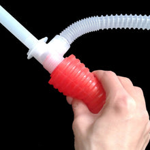 Load image into Gallery viewer, Creative Hand Manual Gas Oil Water Liquid Transfer Pump Siphon Hose for Car Motorcyle Truck Car Liquid Pump, Red