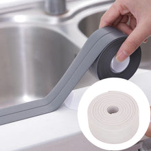 Load image into Gallery viewer, Durable PVC Material Waterproof Mold Proof Adhesive Tape  Kitchen Bathroom Wall Sealing Tape, 3.8cm x 3.2m, 2.2cm x 3.2m