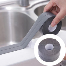 Load image into Gallery viewer, Durable PVC Material Waterproof Mold Proof Adhesive Tape  Kitchen Bathroom Wall Sealing Tape, 3.8cm x 3.2m, 2.2cm x 3.2m