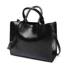 Load image into Gallery viewer, Leather Handbags Big Women Bag Casual Female Bags Trunk Tote Shoulder Bag Ladies Large Bolsos, Brown, Black, Green, Blue, Coffee, Burgundy, Pink, Gray