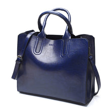Load image into Gallery viewer, Leather Handbags Big Women Bag Casual Female Bags Trunk Tote Shoulder Bag Ladies Large Bolsos, Brown, Black, Green, Blue, Coffee, Burgundy, Pink, Gray