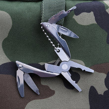 Load image into Gallery viewer, Portable Multifunction Folding Plier Stainless Steel Foldaway Knife Keychain Screwdriver, Knife Keychain Screwdriver