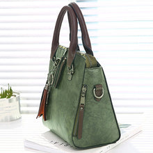 Load image into Gallery viewer, Vintage PU Leather Ladies HandBags Women Messenger Bags Totes Tassel Designer Crossbody Shoulder Bag Boston Hand Bags