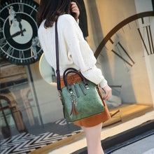 Load image into Gallery viewer, Vintage PU Leather Ladies HandBags Women Messenger Bags Totes Tassel Designer Crossbody Shoulder Bag Boston Hand Bags