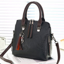 Load image into Gallery viewer, Vintage PU Leather Ladies HandBags Women Messenger Bags Totes Tassel Designer Crossbody Shoulder Bag Boston Hand Bags