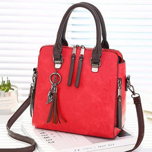 Load image into Gallery viewer, Vintage PU Leather Ladies HandBags Women Messenger Bags Totes Tassel Designer Crossbody Shoulder Bag Boston Hand Bags