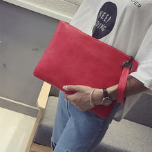 Load image into Gallery viewer, Simple Retro Ladies Handbag Fashion Large Capacity Clutch Bag Zipper Envelope Bag