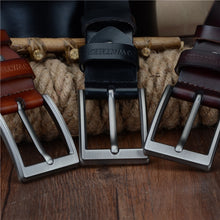 Load image into Gallery viewer, COWATHER XF002 Men Genuine Leather Luxury Business Casual Pin Buckle Belt, 100cm, 105cm, 110cm, 115cm, 120cm, 125cm, 130cm, 140cm, 150cm