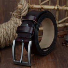 Load image into Gallery viewer, COWATHER XF002 Men Genuine Leather Luxury Business Casual Pin Buckle Belt, 100cm, 105cm, 110cm, 115cm, 120cm, 125cm, 130cm, 140cm, 150cm