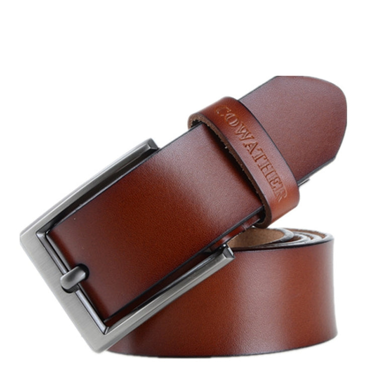COWATHER XF002 Men Genuine Leather Luxury Business Casual Pin Buckle Belt