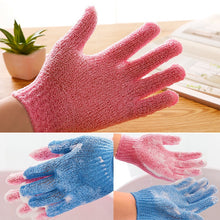 Load image into Gallery viewer, 5 PCS Shower Bath Gloves Exfoliating Spa Massage Scrub Body Glove, Purple, Green, Blue, Orange, Red