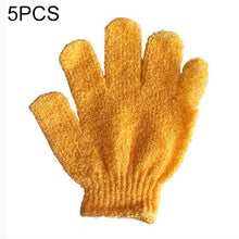 Load image into Gallery viewer, 5 PCS Shower Bath Gloves Exfoliating Spa Massage Scrub Body Glove, Purple, Green, Blue, Orange, Red