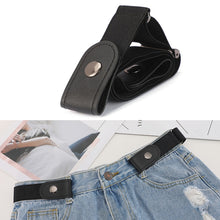 Load image into Gallery viewer, Buckle-free Elastic Force PU Leather Waistband, Length: 110cm