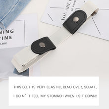 Load image into Gallery viewer, Buckle-free Elastic Force PU Leather Waistband, Length: 110cm