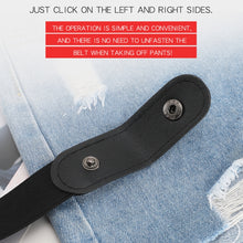 Load image into Gallery viewer, Buckle-free Elastic Force PU Leather Waistband, Length: 110cm