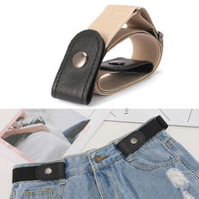 Load image into Gallery viewer, Buckle-free Elastic Force PU Leather Waistband, Length: 110cm