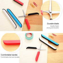 Load image into Gallery viewer, Portable Shears Paper Cutting Folding Safety Mini Stationery Scissors