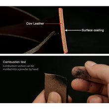 Load image into Gallery viewer, Men Vintage Crocodile Textured Leather Belt