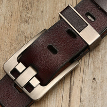 Load image into Gallery viewer, Vintage Lacquered Genuine Leather Pin Buckle Waistband for Men