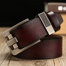 Load image into Gallery viewer, Vintage Lacquered Genuine Leather Pin Buckle Waistband for Men