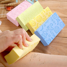 Load image into Gallery viewer, Baby Shower Spa Bath Square Sponge Body Cleaning Scrub