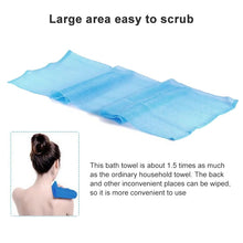 Load image into Gallery viewer, 2 PCS Long Nylon Mesh Bath Shower Body Washing Clean Exfoliate Puff Scrubbing Towel Cloth Scrubbers Body Face Wash Cleaning Towel