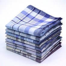 Load image into Gallery viewer, Multicolor Plaid Stripe Men Pocket Squares Business Chest Towel Handkerchiefs  100% Cotton