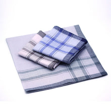 Load image into Gallery viewer, Multicolor Plaid Stripe Men Pocket Squares Business Chest Towel Handkerchiefs  100% Cotton
