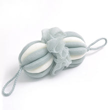 Load image into Gallery viewer, Bath Ball Rubbing Back Bath Towel Long Foam Net Bath Brush