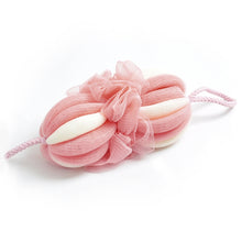 Load image into Gallery viewer, Bath Ball Rubbing Back Bath Towel Long Foam Net Bath Brush