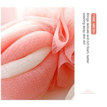 Load image into Gallery viewer, Bath Ball Rubbing Back Bath Towel Long Foam Net Bath Brush