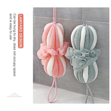 Load image into Gallery viewer, Bath Ball Rubbing Back Bath Towel Long Foam Net Bath Brush