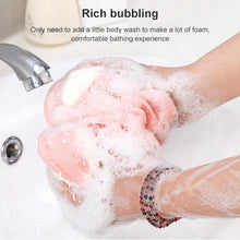 Load image into Gallery viewer, Bath Ball Rubbing Back Bath Towel Long Foam Net Bath Brush