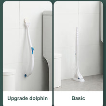 Load image into Gallery viewer, Disposable Toilet Brush Household Toilet Brush with Detergent, Splicing, Dolphin, Replacement Core