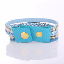 Load image into Gallery viewer, Duoya D249 Woven Twisted Pearls Round Analog Quartz Wrist Bracelet Watch for Ladies